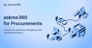 askme360 for procurement- database intelligence and workflow efficiency