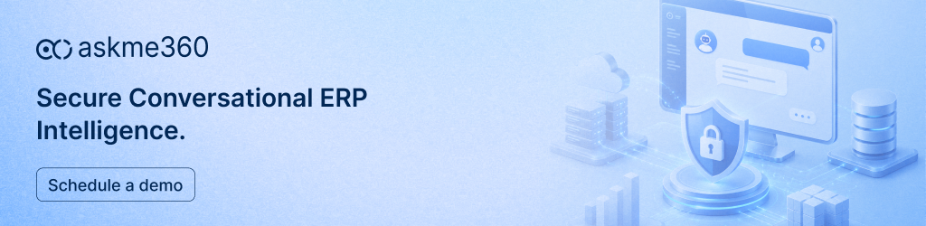 Secure conversational ERP intelligence with governed AI access to enterprise financial data