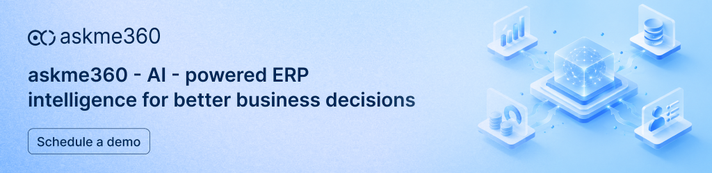 askme360 AI-powered ERP intelligence for vendor risk visibility and business decisions